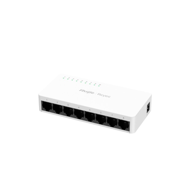 RUIJIE REYEE RG-ES08F 8 PORT 10/100 YONETILEMEZ DESKTOP SWITCH PLASTİK KASA-2