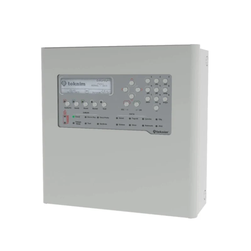 AKILLI ADRESLİ YANGIN ALARM PANELİ, 4 LOOP, NETWORK EDİLEBİLİR, 508 CİHAZ DESTEĞİ, TSE Sertifikalıdır (TS EN 54-2, TS EN 54-4 ve EN 54-21) 2 adet 12V 7Ah akü ile kullanılır. Aküler hariçtir-1