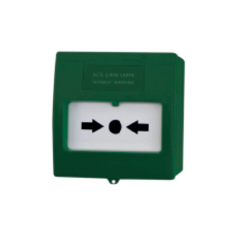 ACİL ÇIKIŞ KAPISI SERBEST BIRAKMA BUTONU, YEŞİL-1