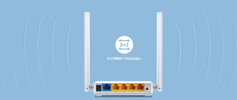 4Port, 300Mbps, 2.4Ghz Wifi, Masaüstü tipi, Megabit, Router, Access Point-7