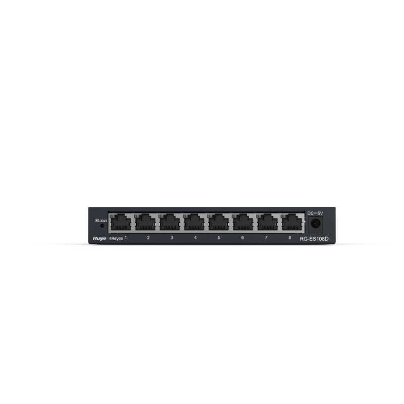 RUIJIE REYEE RG-ES108D 8 PORT 10/100 YONETILEMEZ DESKTOP SWITCH METAL KASA-1