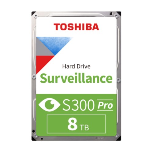 TOSHIBA S300 PRO 3.5", 8TB, 512Mb 7200 Rpm, 7/24 Güvenlik HDD (Türkiye Distribütörü Garantili)