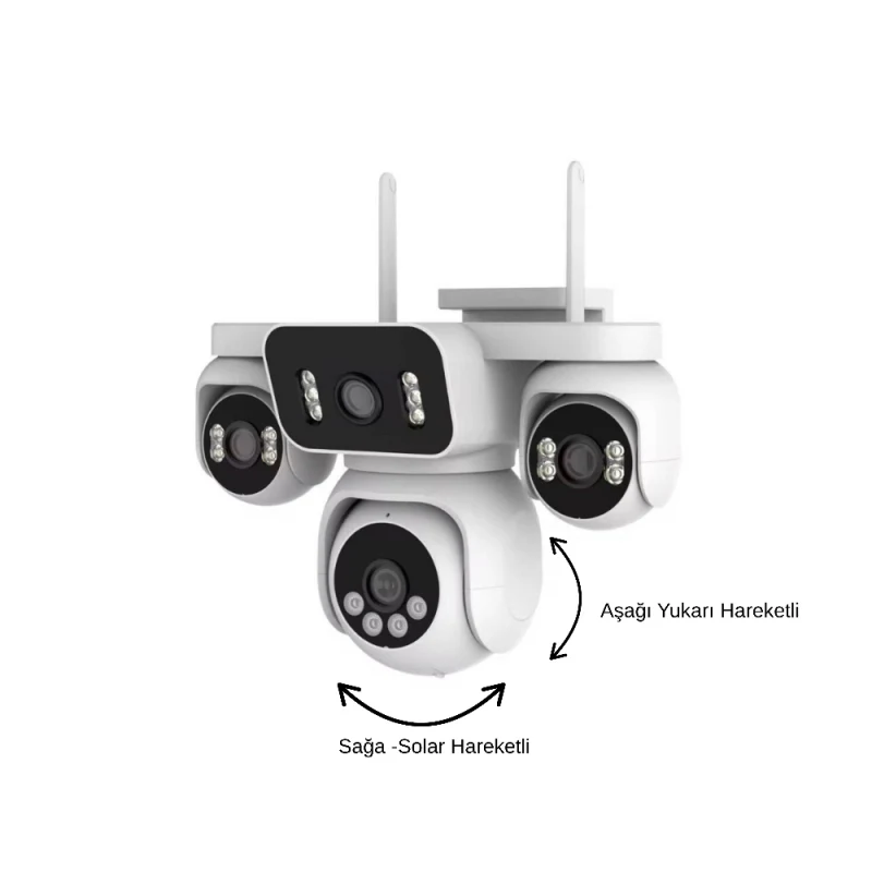 IOMA IO-WF107 Wi-Fi Güvenlik Kamerası – PTZ 355°/90°, Gece Görüş, Çift Yönlü Ses-1