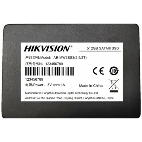 Hikvision AE-MW3SS3(2.5/512G) 512GB Mobil Güvenlik SSD Diski