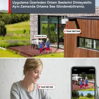 6MP 1080P Full HD Wi-Fi Çift Lensli Gece Görüşlü Suya Dayanıklı Dış Ortam Kamera-5