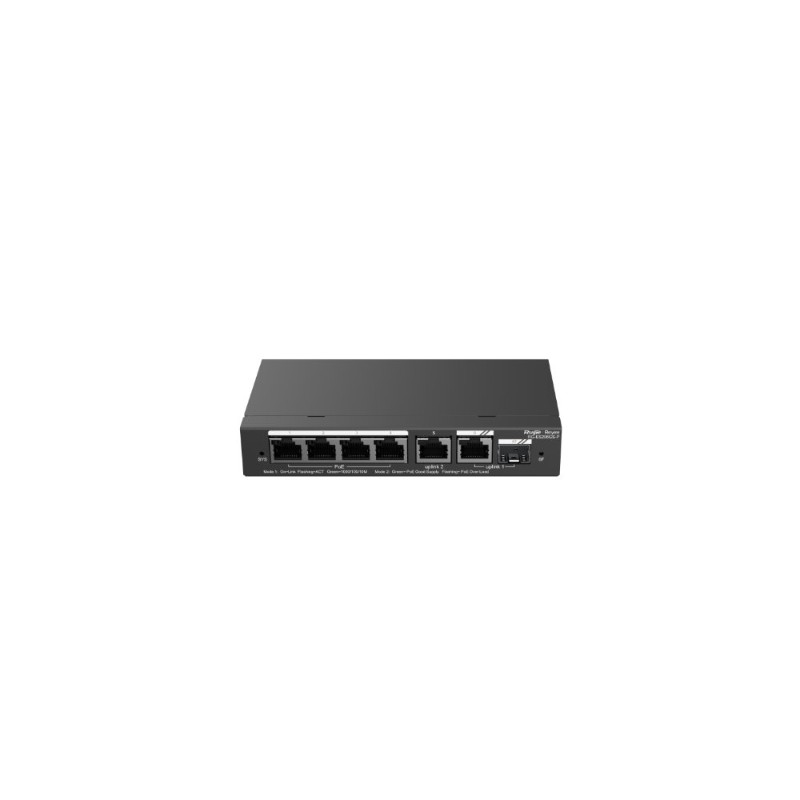 RUIJIE REYEE RG-ES206GS-P 4 PORT 10/100/1000 4 PORT POE+ 1XGE UPLINK 1 X SFP 54W RUJIE CLOUD YONETILEBILIR DESKTOP SWITCH-1