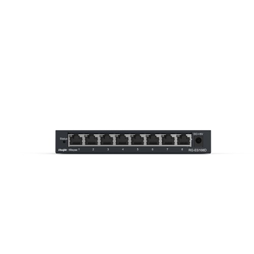 RUIJIE REYEE RG-ES108D 8 PORT 10/100 YONETILEMEZ DESKTOP SWITCH METAL KASA