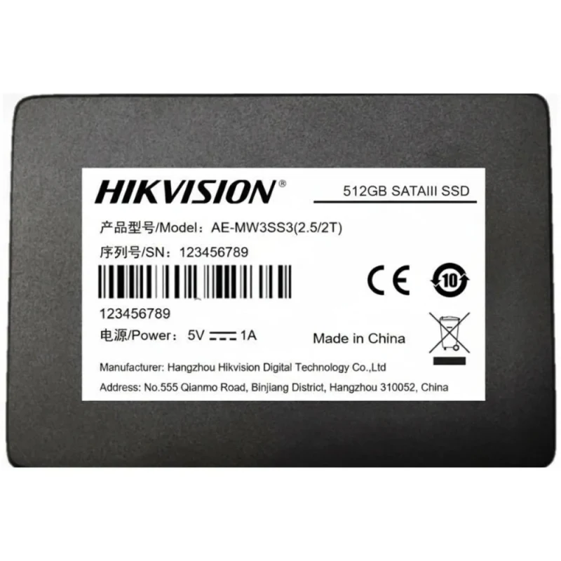 Hikvision AE-MW3SS3(2.5/512G) 512GB Mobil Güvenlik SSD Diski-1