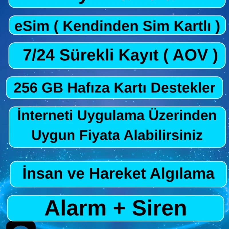 4 KAMERALI SİM KARTLI GÜNEŞ ENERJİLİ GÜVENLİK KAMERASI-2