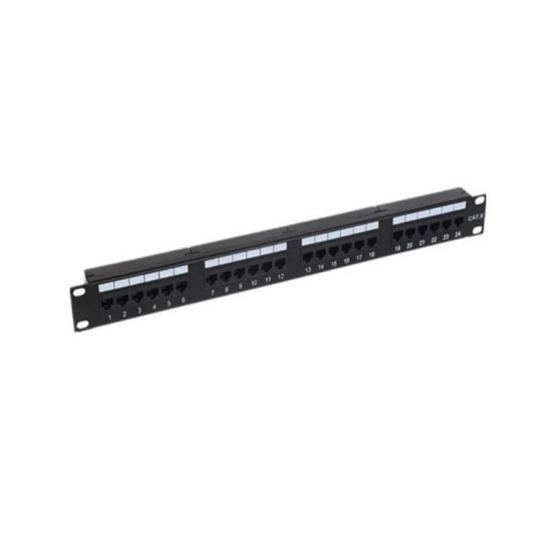 ODS-P24UTP 24 Port Cat6 UTP Patch Panel – 19” Rack Tipi, Krone Tip, Network Dağıtım Paneli-1