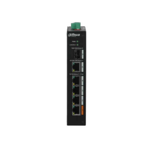 DAHUA PFS3106-4ET-60 4FE PoE Port (60W) 1GE Uplink 1xSFP Endüstriyel Switch