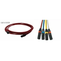 ERAT UTP CAT6 5m 4x2x24# LSOH Patch Cord Kırmızı – RJ45 Network Kablosu