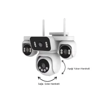 IOMA IO-WF107 Wi-Fi Güvenlik Kamerası – PTZ 355°/90°, Gece Görüş, Çift Yönlü Ses