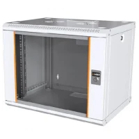 Ager AG-AN09U6060XX-YY 9U 19” Dikili Tip Rack Kabin – 600x600 mm, Cam Kapaklı, Kilitli