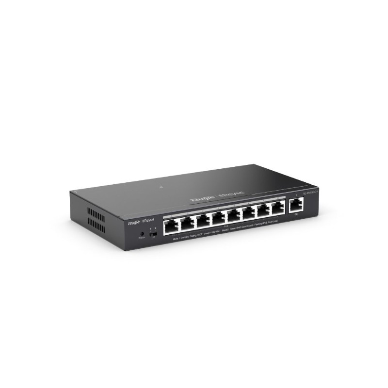 RUIJIE REYEE RG-ES209GC-P 8 PORT + 1 PORT UPLINK 10/100/1000 8 PORT POE/POE+ 120W RUJIE CLOUD YONETILEBILIR DESKTOP SWITCH-2
