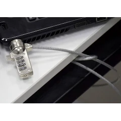 S-LINK SL-S202 Şifreli Notebook Kilidi 110cm Kaplamalı Çelik Kablo Laptop Güvenlik Kilidi-5