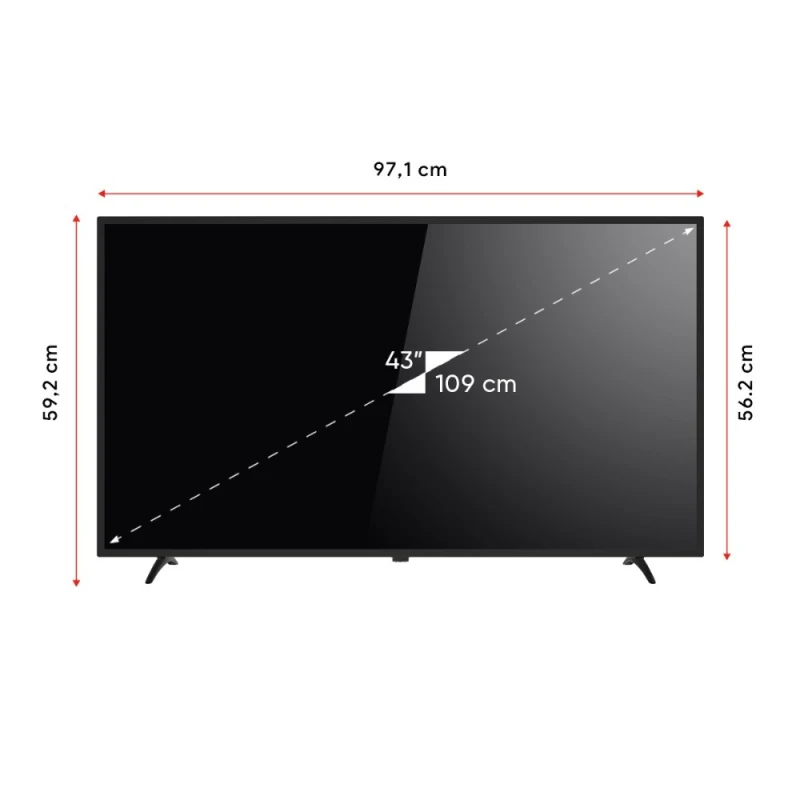 YE-43020GG4 43" 109 Ekran Full HD Google Android TV-5
