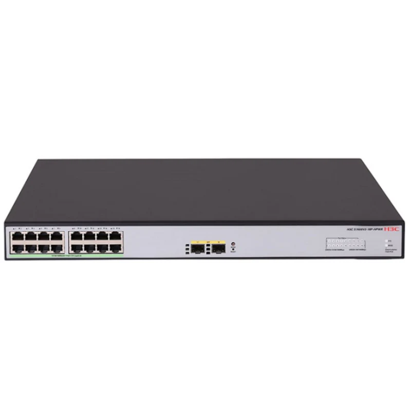 H3C Aolynk S1600V2-18P-HPWR 16GE PoE+ (240W), 2xSFP L2 Yönetilebilir Switch-1