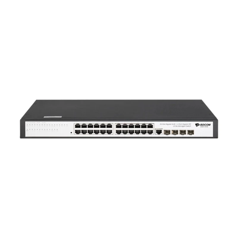 BDCOM S2500-24T4S 24 Port Gigabit Yönetilebilir L3-Lite Switch-1