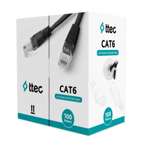TTEC Outdoor CAT6 UTP Network Kablosu 100 Metre