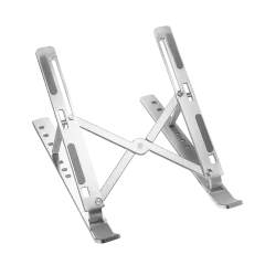 FRISBY FNC-5150ST Notebook Standı 10″–15.6″ – Katlanır, 7 Kademeli Ayarlanabilir, Alüminyum (Gümüş)