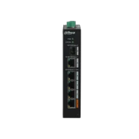 DAHUA PFS3106-4ET-60 4FE PoE Port (60W) 1GE Uplink 1xSFP Endüstriyel Switch