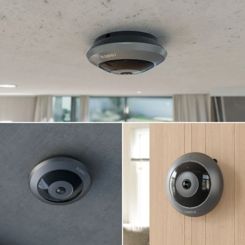 Reolink FE-P 6MP Fisheye IP Kamera – 360° Görüş, PoE, Panoramik İç Mekan Kamera-3