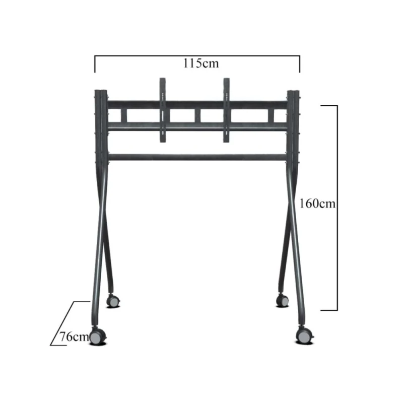 TRK-501-A 42”–75” Universal Tekerlekli Endüstriyel TV ve İnteraktif Ekran Standı-1