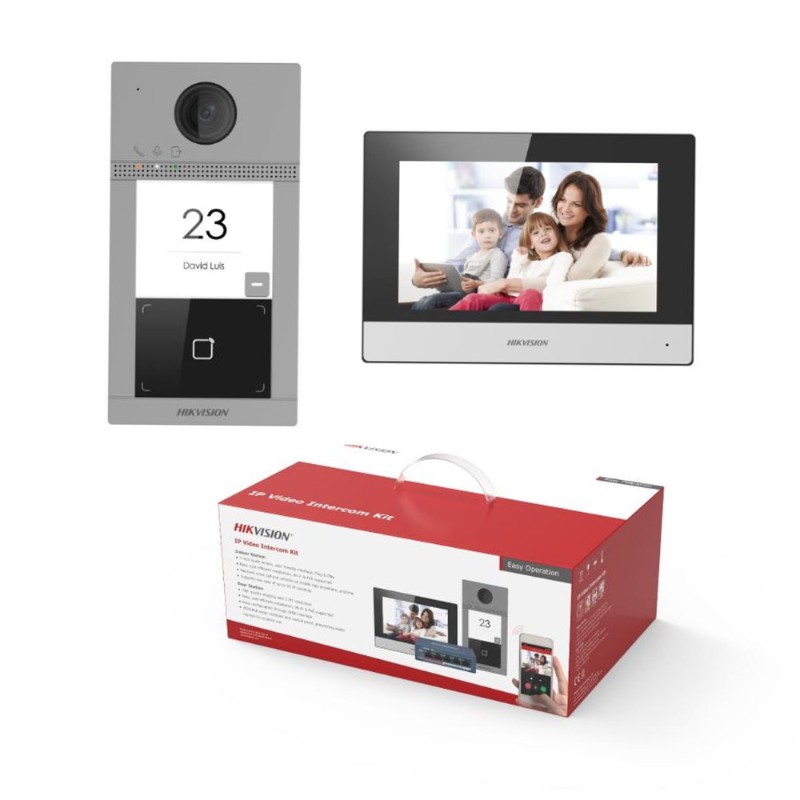 HIKVISION DS-KIS604-S(C) 7" VİLLA TİP IP VIDEO INTERCOM KIT-2