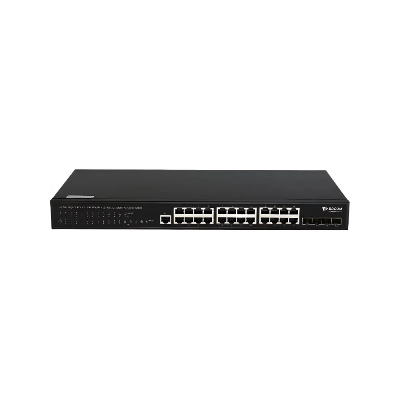 BDCOM S2900-24P4Xv1 24 Port Gigabit PoE+ 4x10G SFP+ Yönetilebilir Switch-1