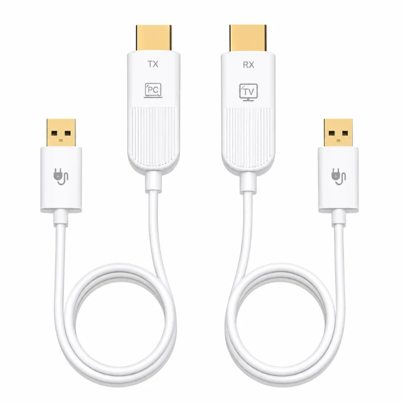 DataForce 50 Metre Kablosuz HDMI Görüntü Aktarıcı | Tak & Çalıştır, Full HD 1080P, 5GHz Wireless HDMI TX/RX-1