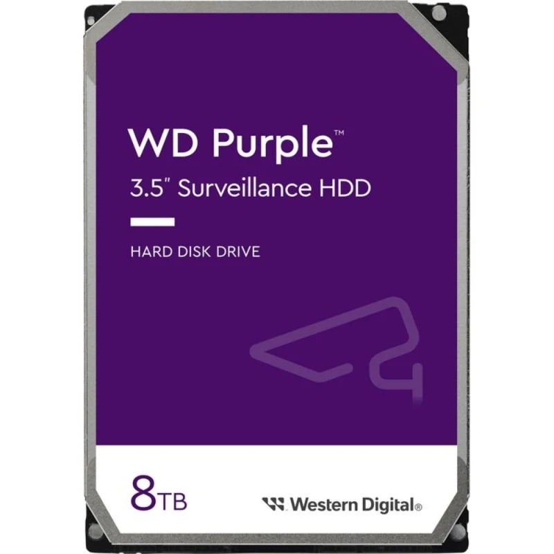 8TB WD Purple WD85PURZ 3.5" SATA3 5640 RPM 256MB Cache 7/24 Güvenlik Hard Diski (3 Yıl Resmi Distribütör Garantili)-1