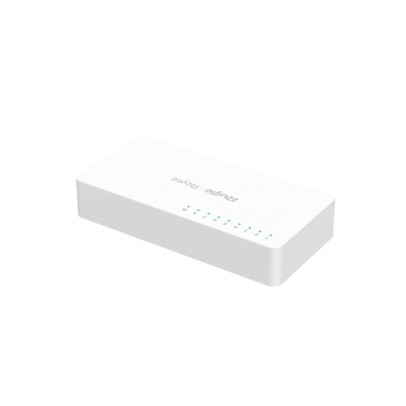 RUIJIE REYEE RG-ES08F 8 PORT 10/100 YONETILEMEZ DESKTOP SWITCH PLASTİK KASA-4