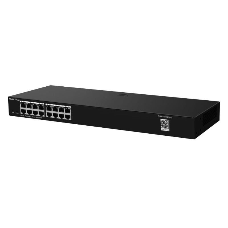 RUIJIE REYEE RG-ES216GC 16 PORT 10/100/1000 RUIJIE CLOUD YONETILEBİLİR RACK MOUNT SWITCH METAL KASA-2