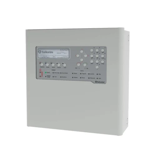 AKILLI ADRESLİ YANGIN ALARM PANELİ, 4 LOOP, NETWORK EDİLEBİLİR, 508 CİHAZ DESTEĞİ, TSE Sertifikalıdır (TS EN 54-2, TS EN 54-4 ve EN 54-21) 2 adet 12V 7Ah akü ile kullanılır. Aküler hariçtir