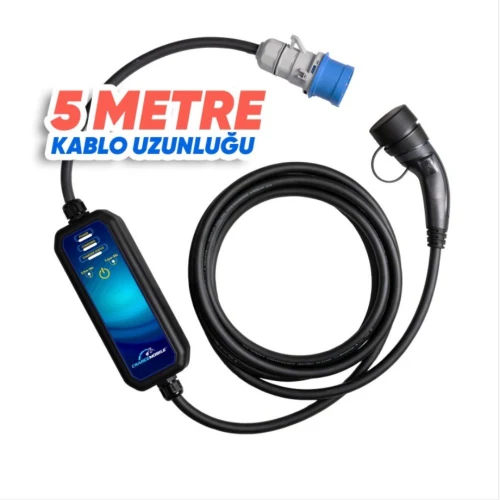 CMP CMP7 Basic Taşınabilir Şarj Cihazı – 7.4kW, 5m Type2 Kablolu, 220V Dönüştürücü Hediyeli