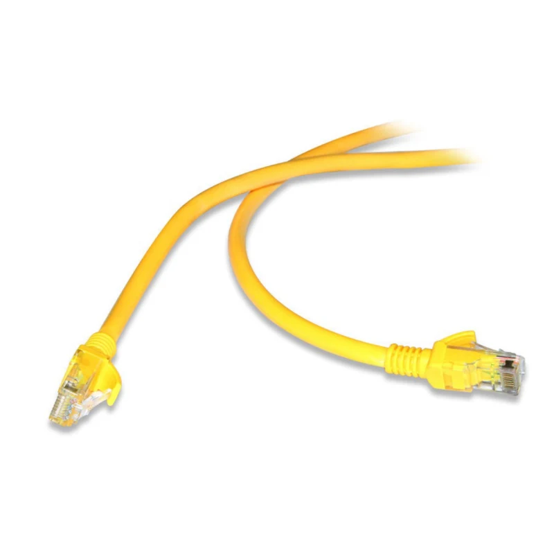 FLAXES FNK-6005S 50cm CAT6 UTP 24AWG Patch Network Kablosu Sarı – RJ45 Ethernet-1