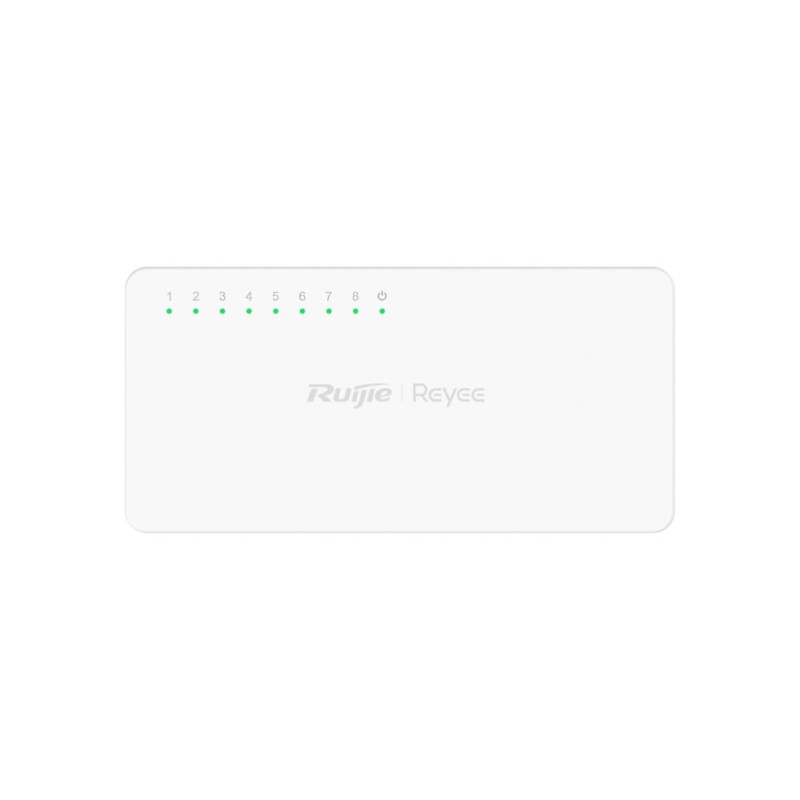 RUIJIE REYEE RG-ES08F 8 PORT 10/100 YONETILEMEZ DESKTOP SWITCH PLASTİK KASA-7