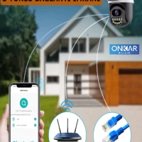 6MP 1080P Full HD Wi-Fi Çift Lensli Gece Görüşlü Suya Dayanıklı Dış Ortam Kamera-7