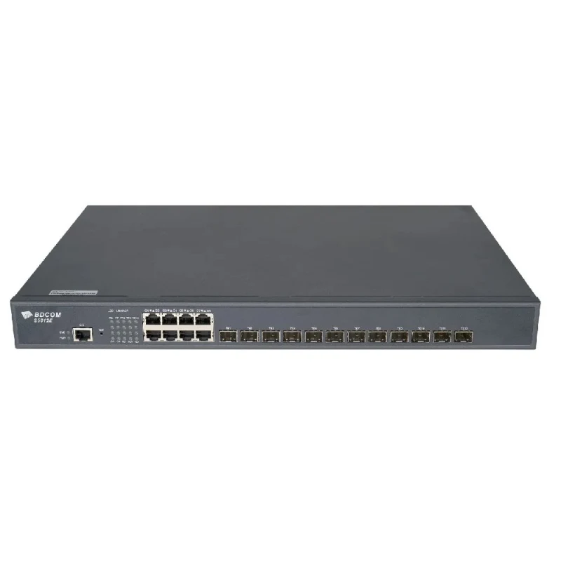 BDCOM S5612 8 Port Gigabit + 12 Port 10G SFP+ L3 Yönetilebilir Switch-1