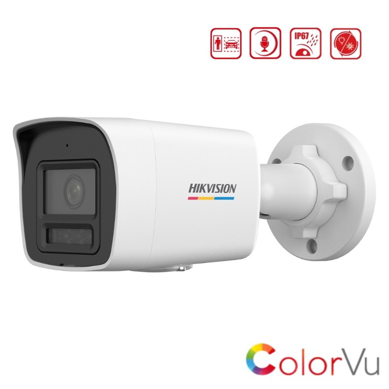 4MP 2.8mm Akıllı Çift Iş Mic. AcuSense ColorVu Bullet Kamera -3