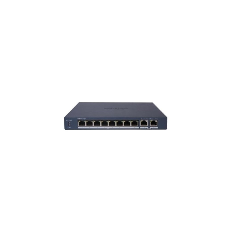 HIKVISION DS-3E1310P-EI/M 8 PORT 10/100 8 PORT POE+ 2 PORT UPLINK 60W YONETILEMEZ SWITCH-1