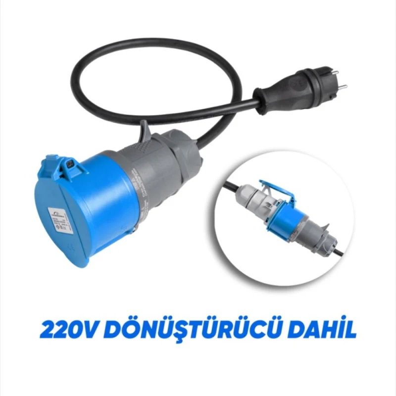 CMP CMP7 Basic Taşınabilir Şarj Cihazı – 7.4kW, 5m Type2 Kablolu, 220V Dönüştürücü Hediyeli-3