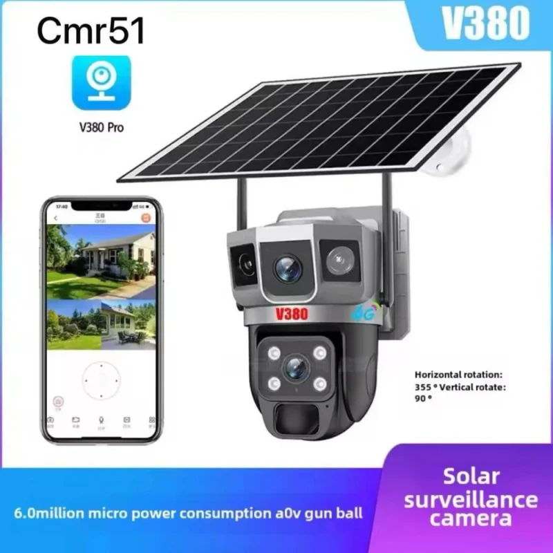 Cmr51 v380 Solar 4G - Güvenlik Kamerası-1