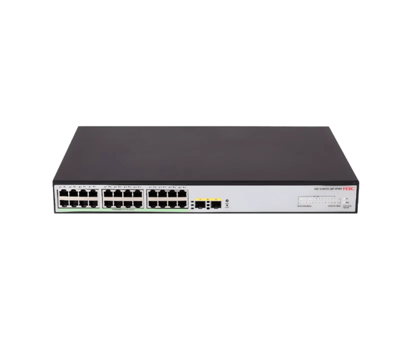 H3C S1600V2‑26P‑HPWR 24 Port PoE+ Gigabit Web Yönetilen Switch | 2× SFP-1